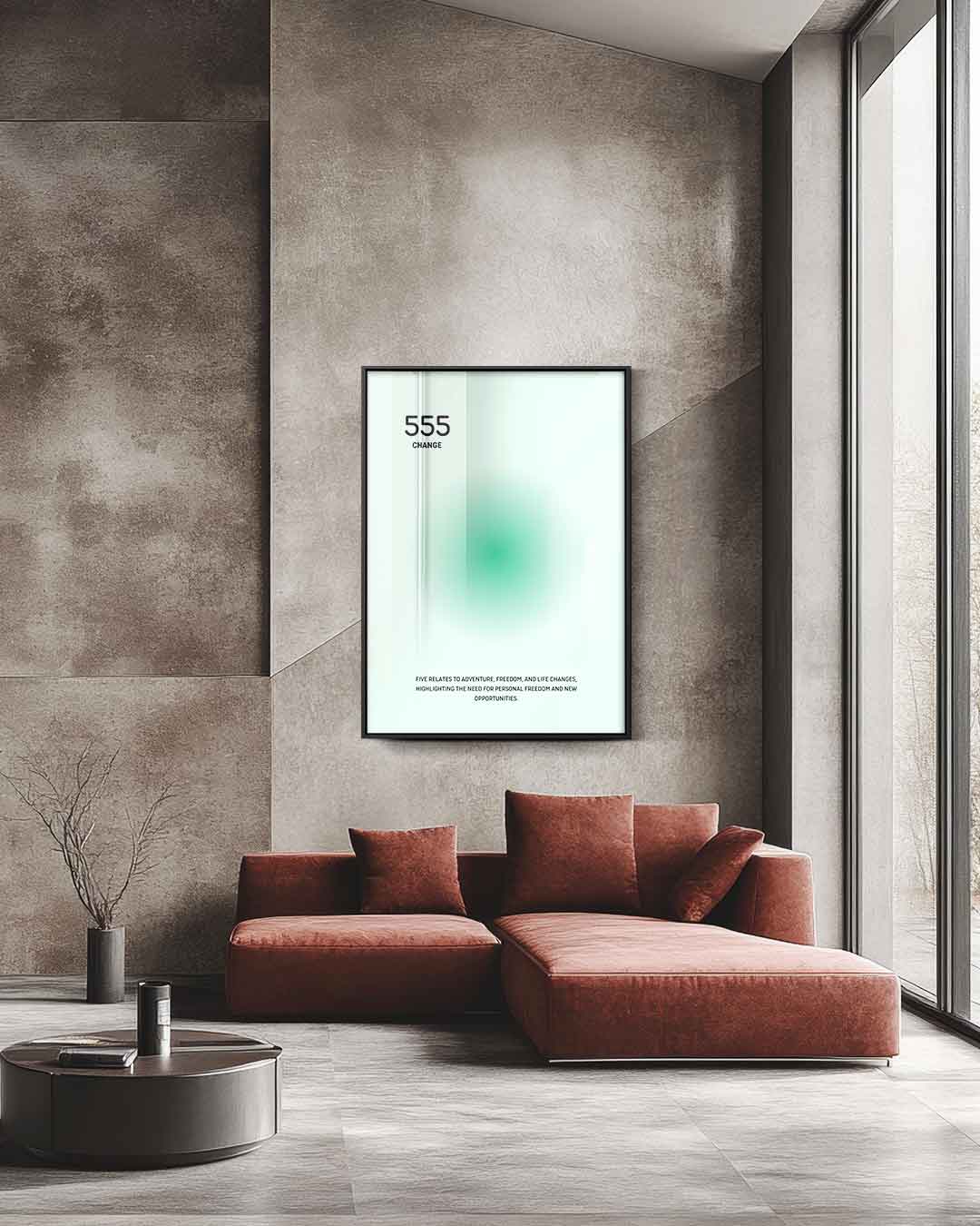 Engel Nummer 555 Print Kunstwerk-canvas-dibond-plexiglas-wanddecoratie-WallArtistic