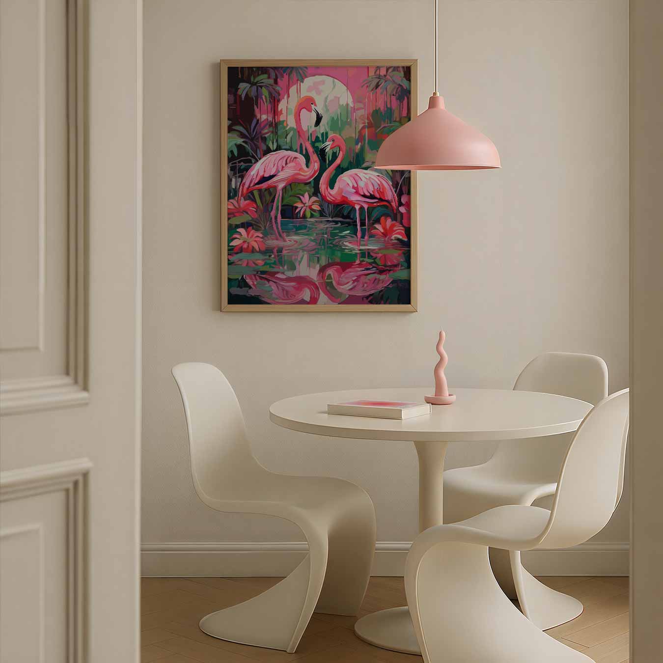 Tropische Flamingo Serenade Poster