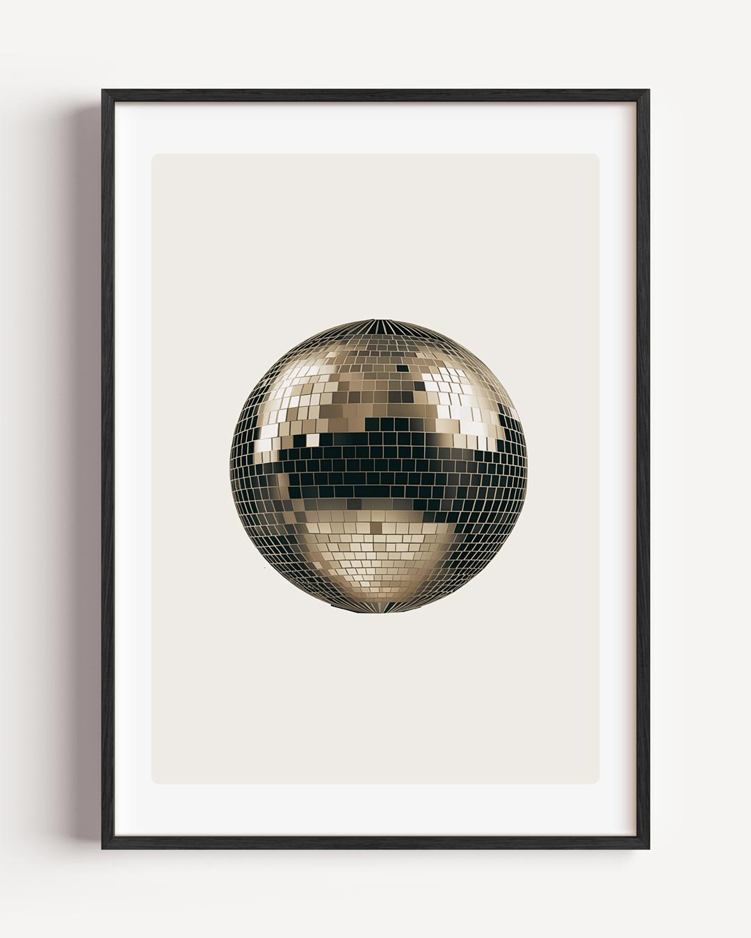Glanzende Disco Bal Poster-WallArtistic