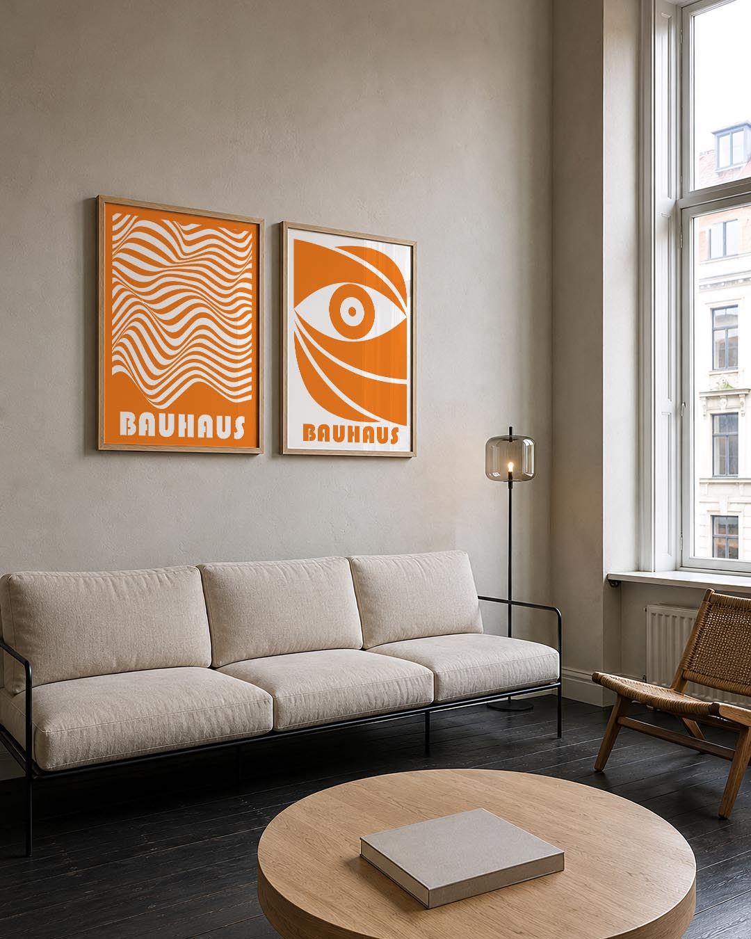 Golvend lijnenspel Posterset