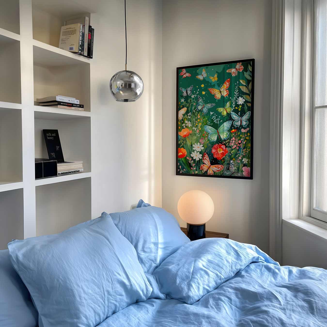 Vlinders en Bloemen Paradijs Poster