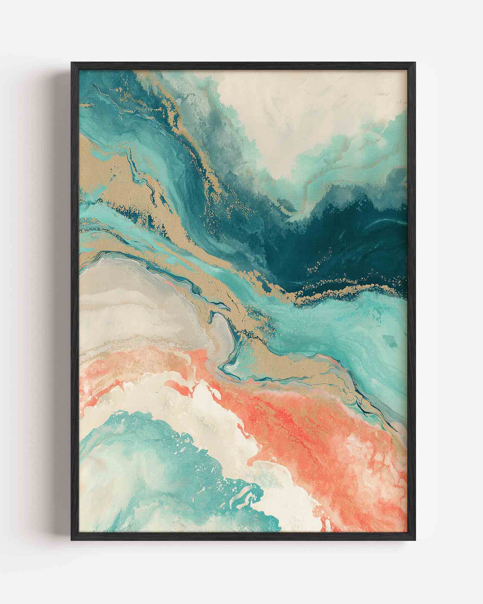 Abstracte golven Poster
