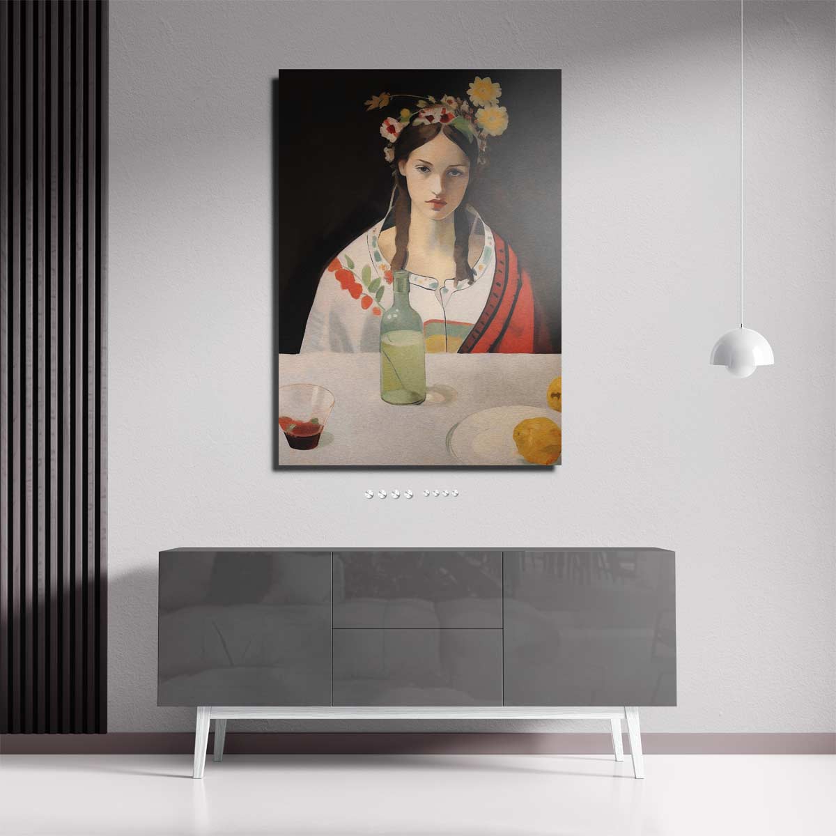 Bloemen en Stilte Kunstwerk-canvas-dibond-plexiglas-wanddecoratie-WallArtistic