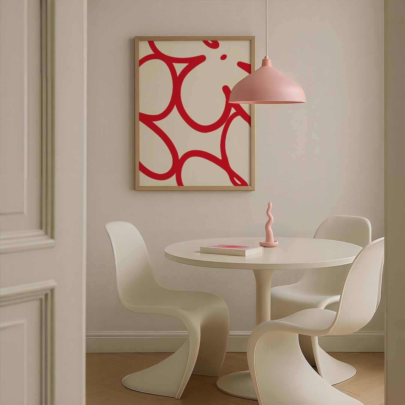 Abstracte Bloemenpracht Poster