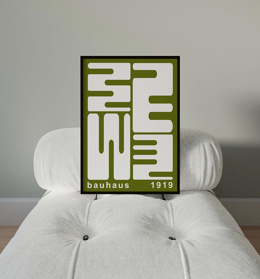 Vorm en lijnenspel Poster
