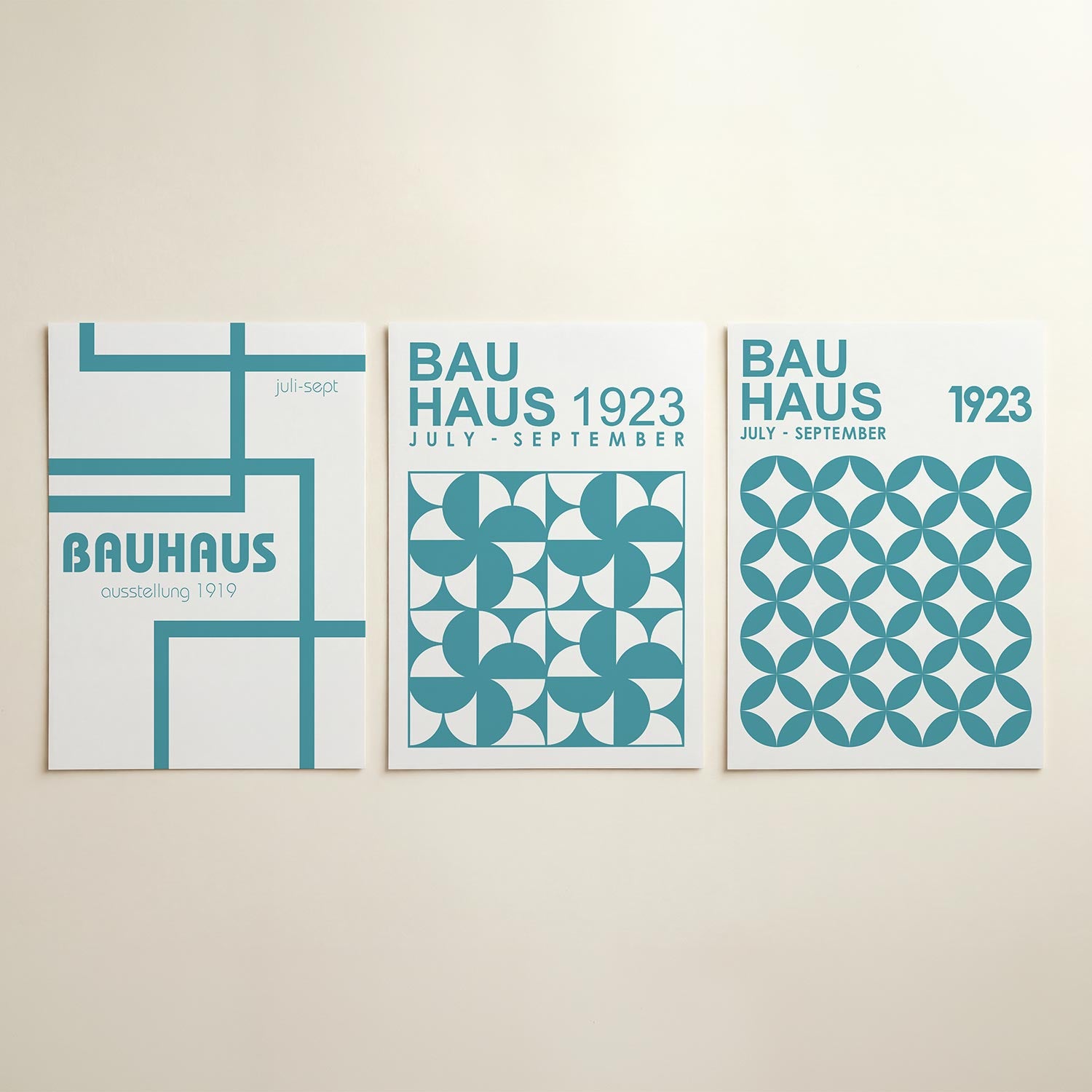 Lijnen en kleurvlakken Posterset