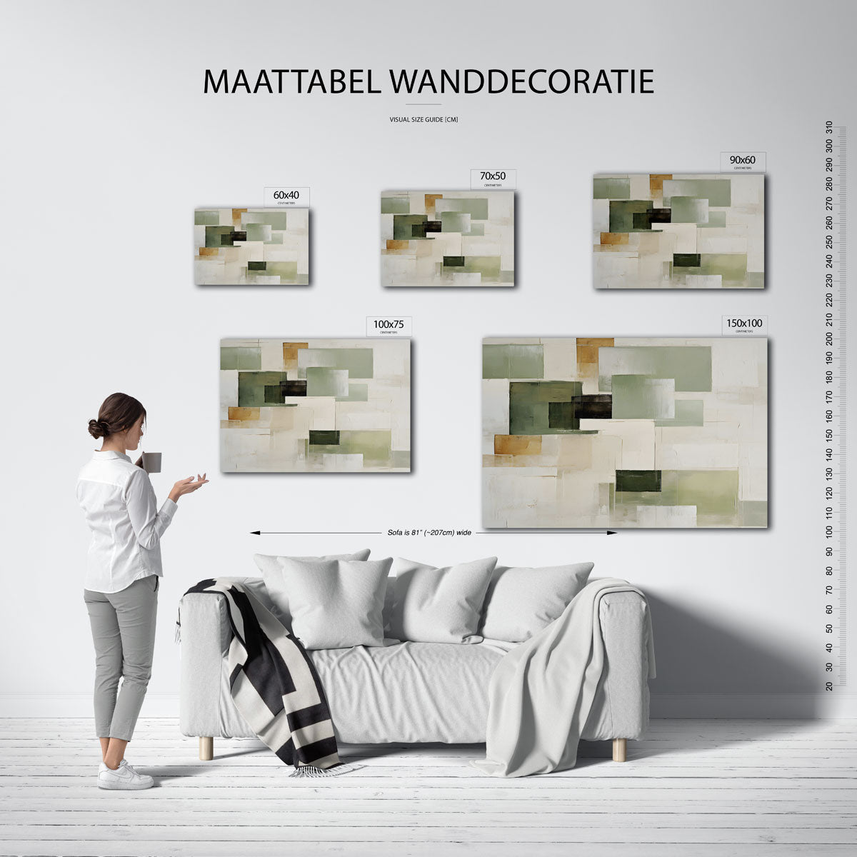 Geometrische vlakken Kunstwerk