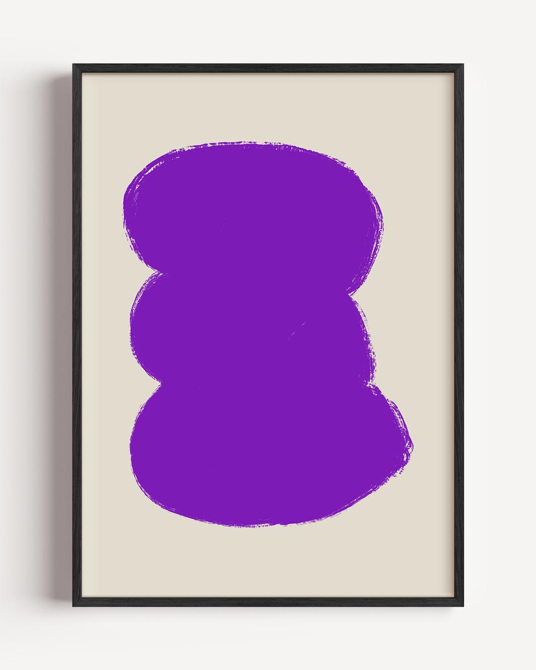 Vibrerende Paarse Expressie Poster-WallArtistic