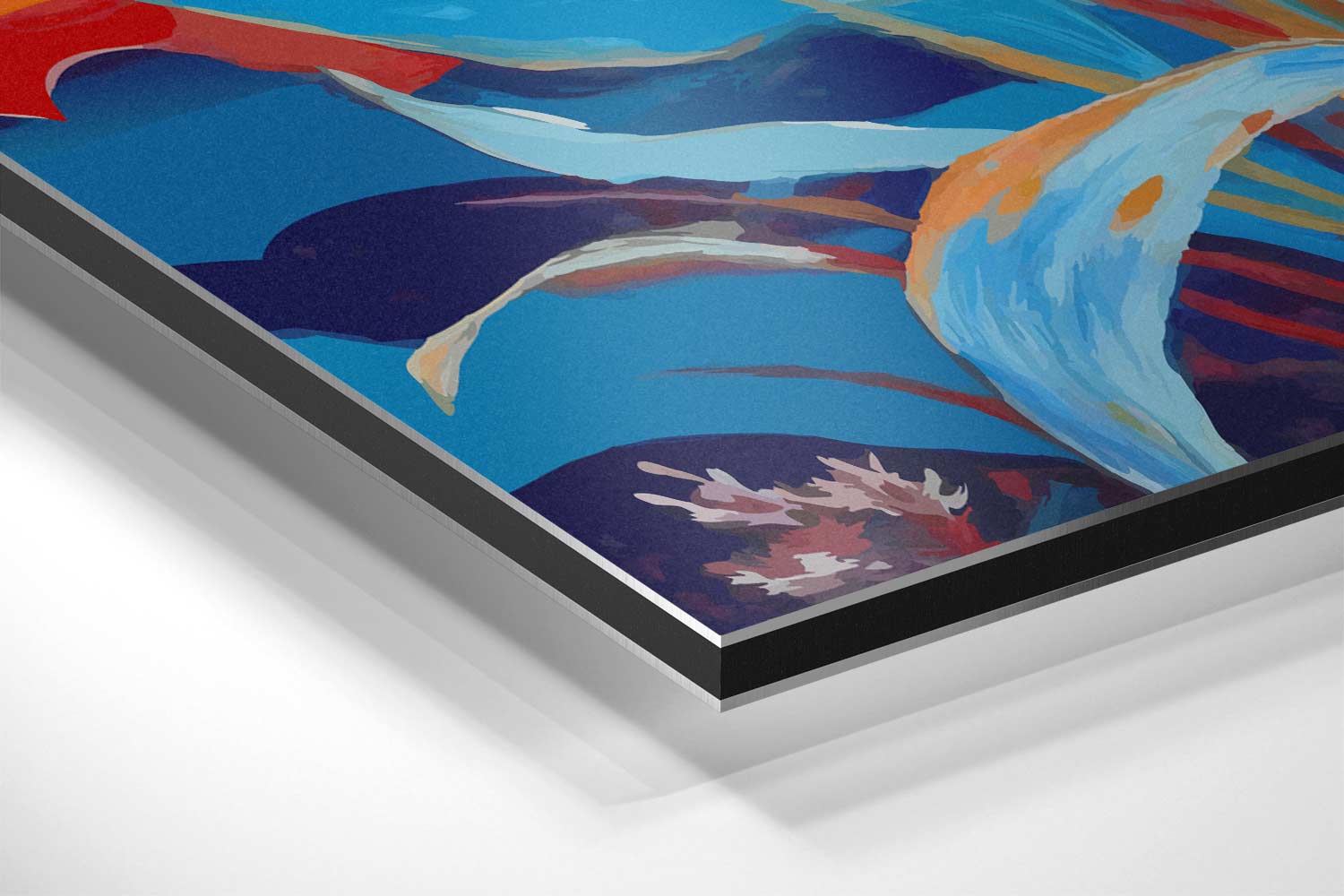 Kleurrijke Bloemenzee Kunstwerk-canvas-dibond-plexiglas-wanddecoratie-WallArtistic