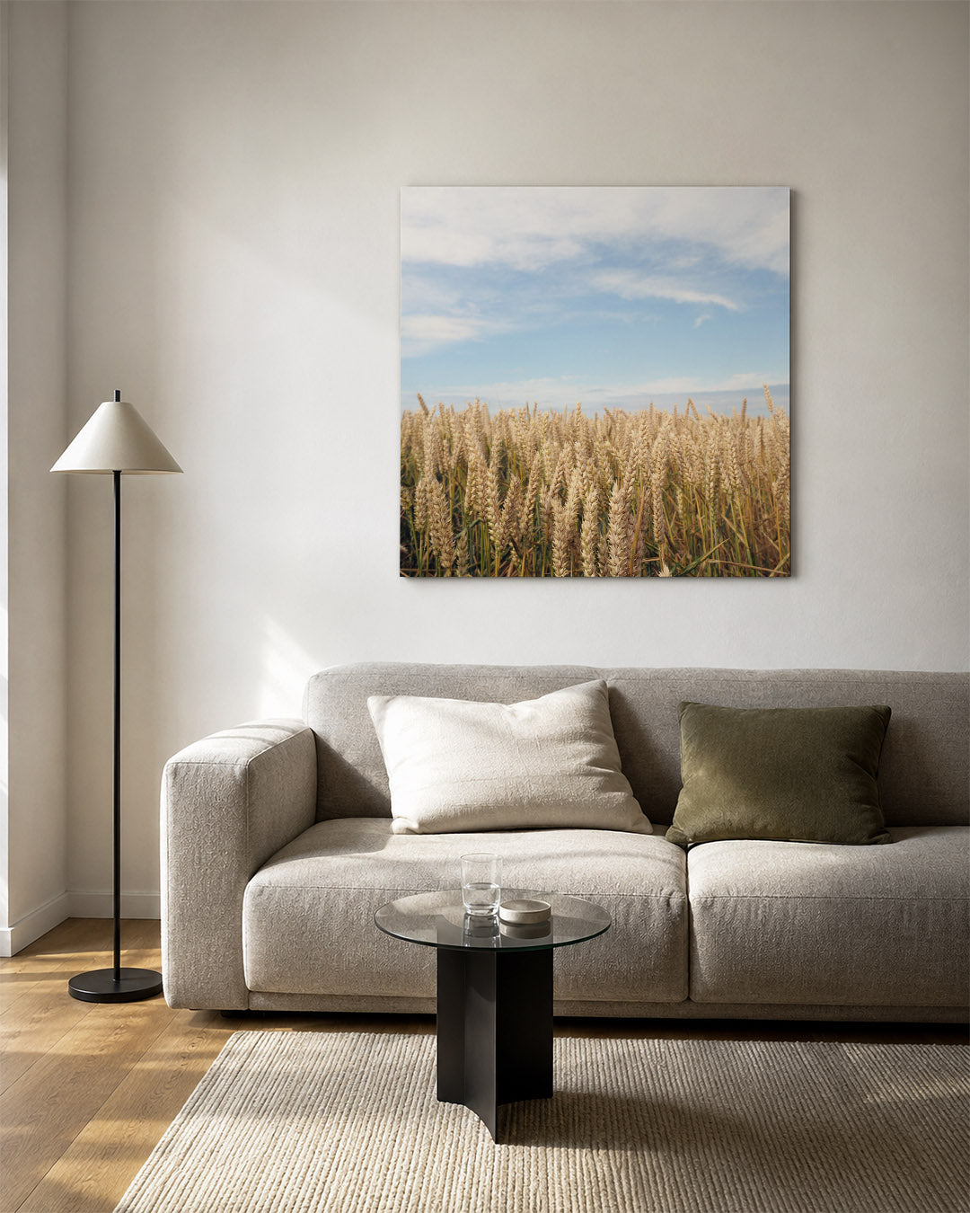 Gouden tarweveld Kunstwerk