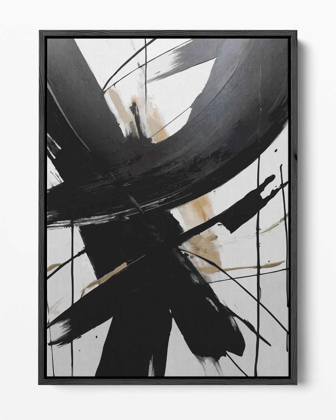 Abstracte Expressie Kunstwerk-canvas-dibond-plexiglas-wanddecoratie-WallArtistic