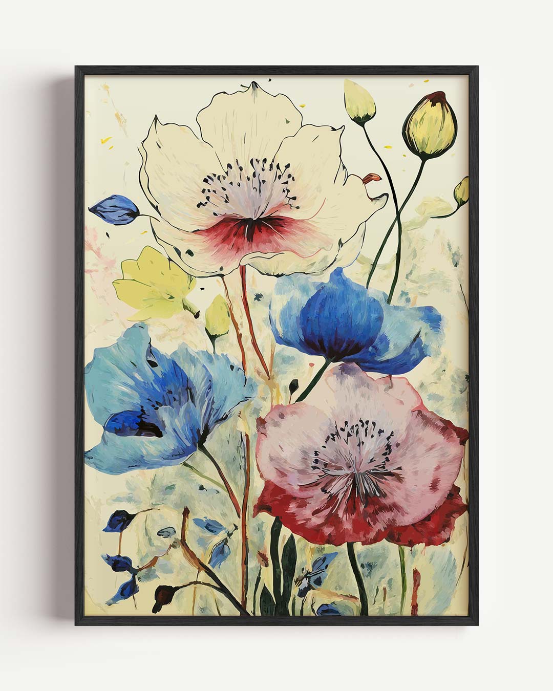 Bloemenpracht op Canvas Poster