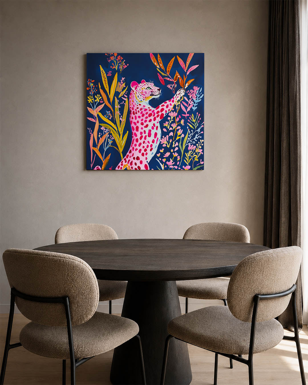 Vrolijke luipaard Kunstwerk