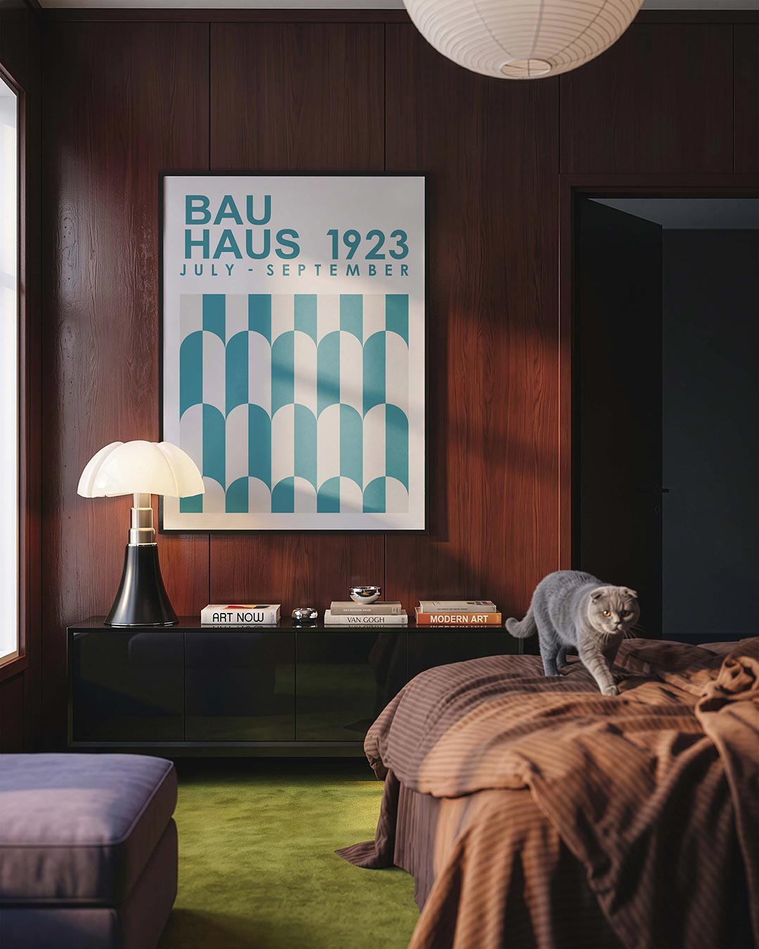 Vormritme en kleur Poster