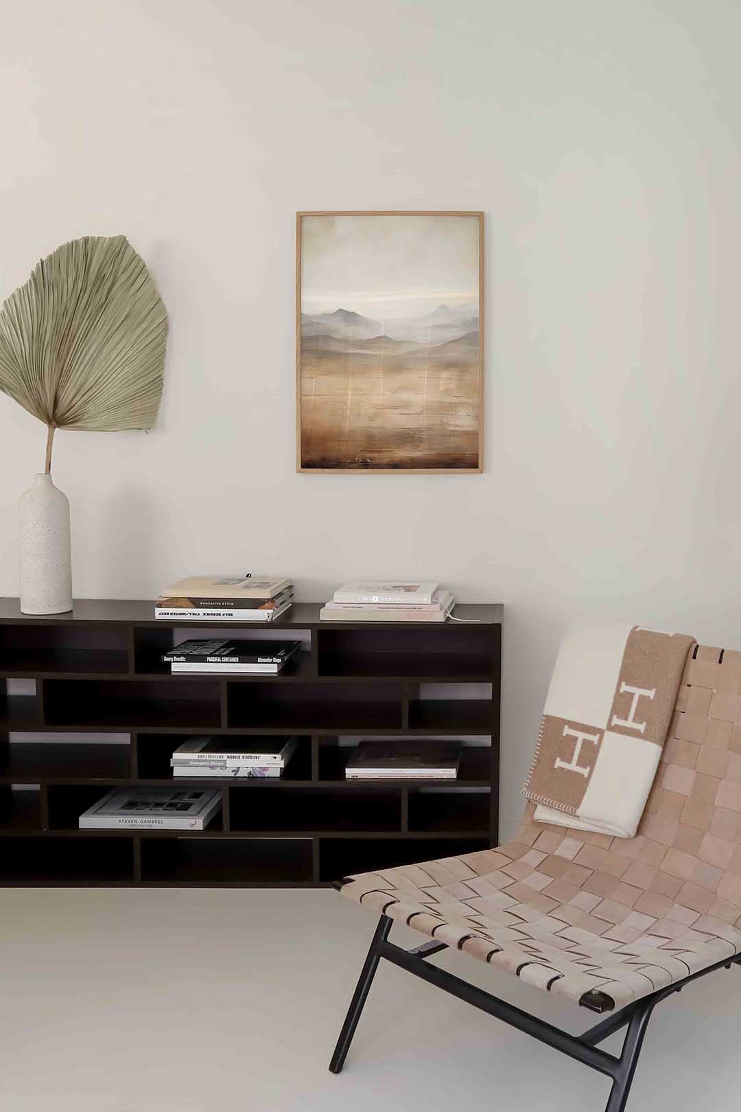 Landschap met bergen Poster