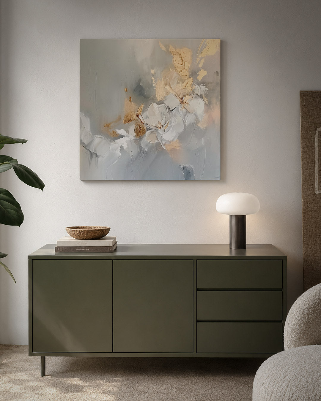 Organische bloemvormen Kunstwerk