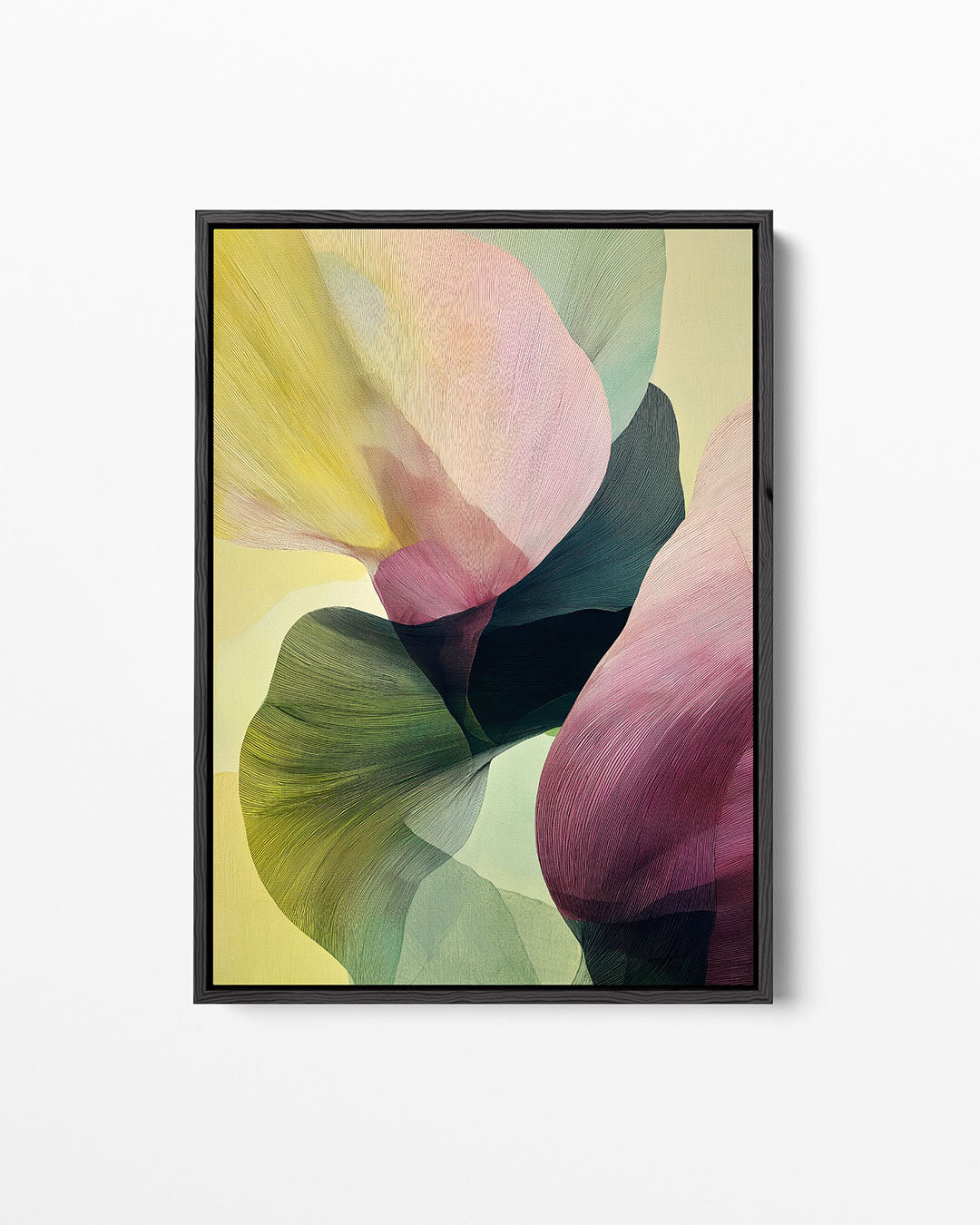 Vloeiende kleurencompositie Kunstwerk