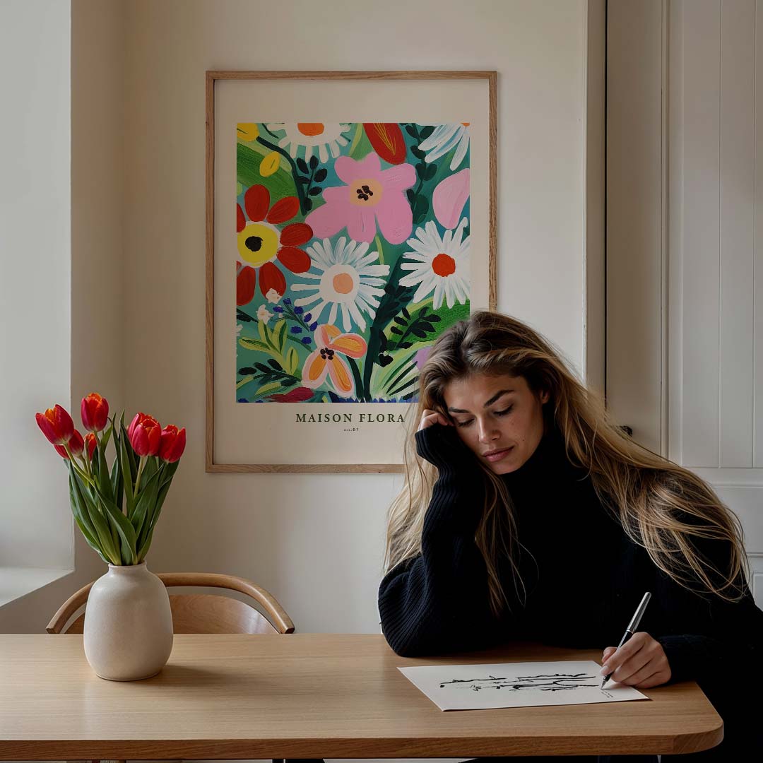 Bloemenpracht Kunstposter-WallArtistic