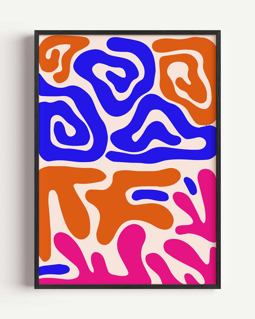 Moderne Abstracte Kleurenposters Poster