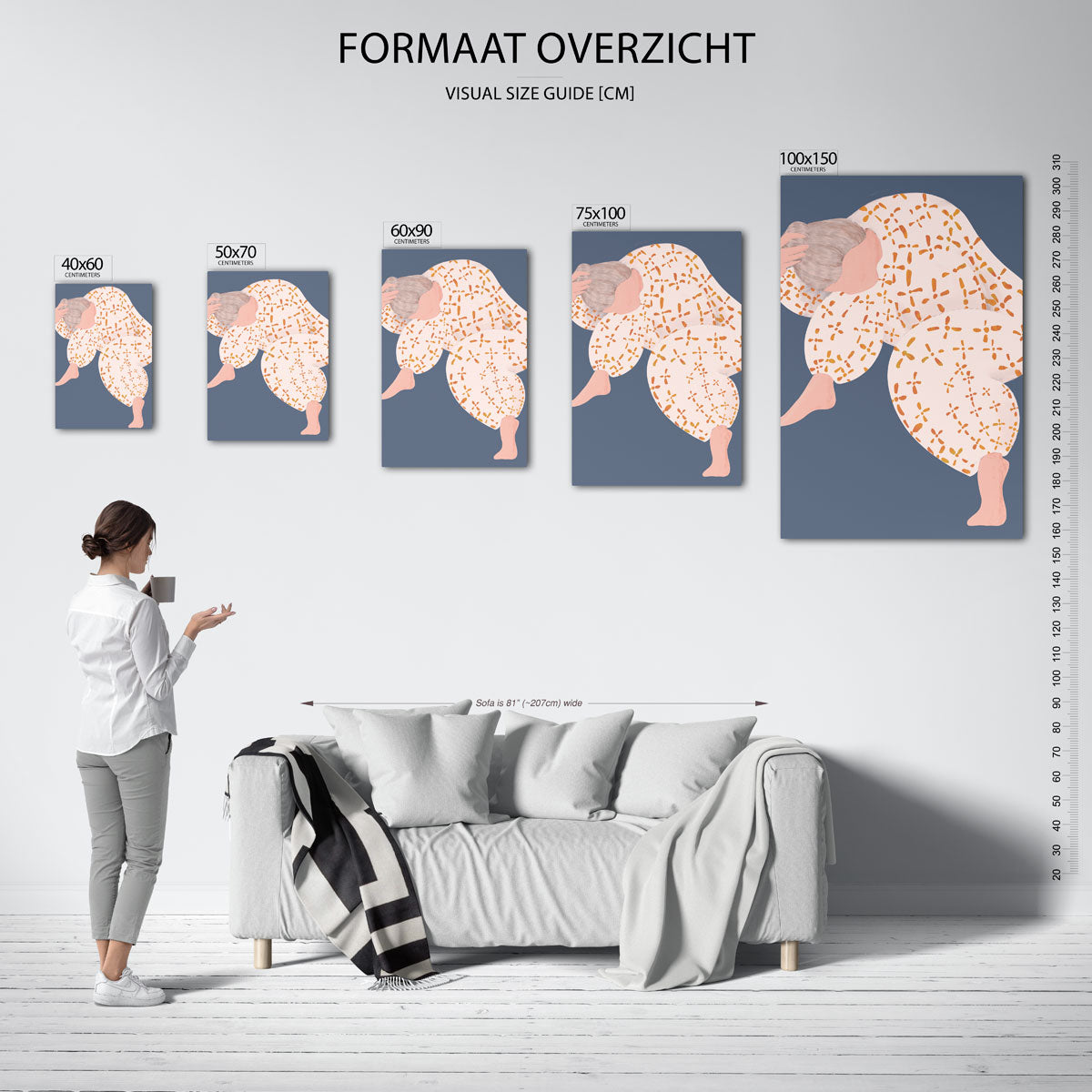 Dynamische vormen Kunstwerk