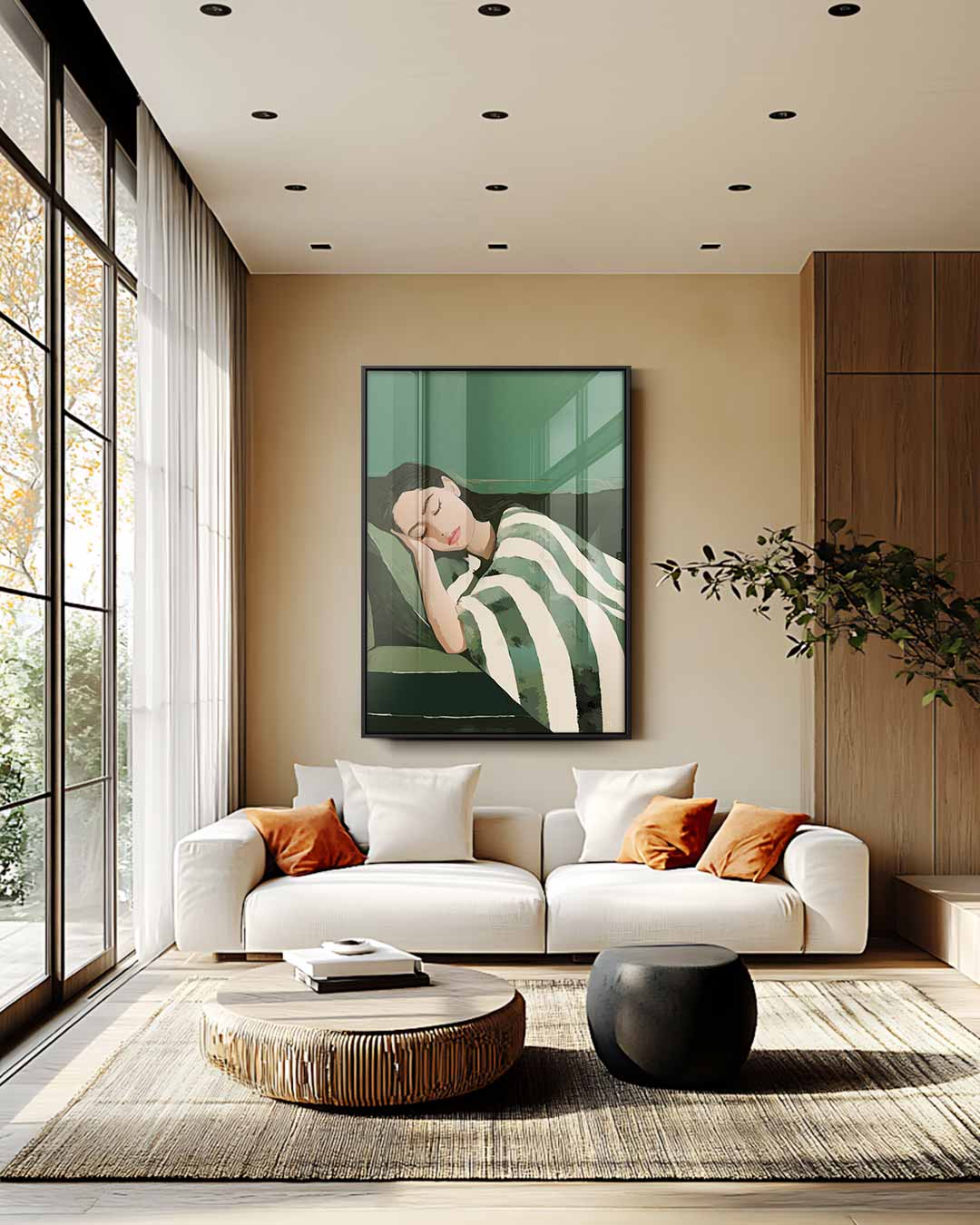 Rust in Slapende Schoonheid Kunstwerk-canvas-dibond-plexiglas-wanddecoratie-WallArtistic