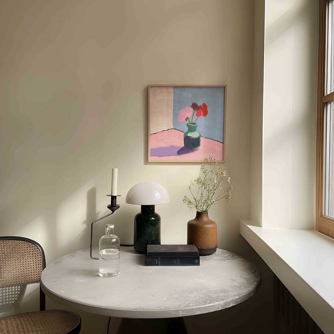 Bloemen in vaas Poster