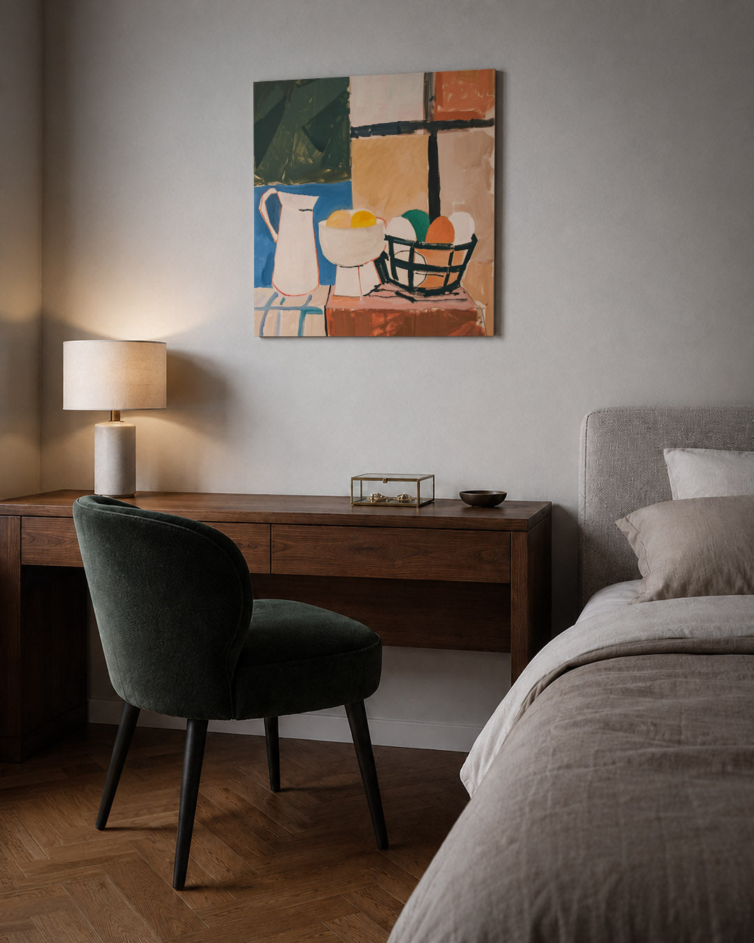 Geometrische stilleven Kunstwerk