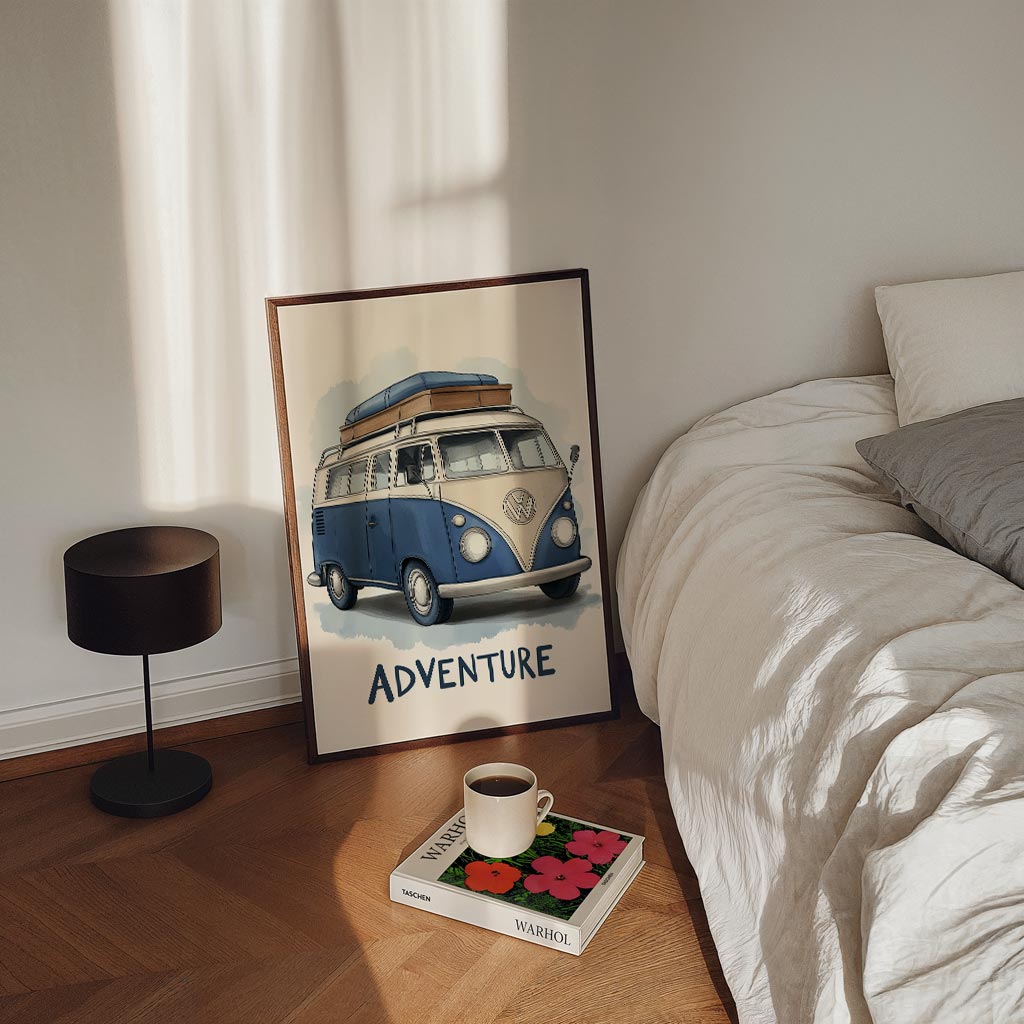 Retro Camper Avontuur Poster