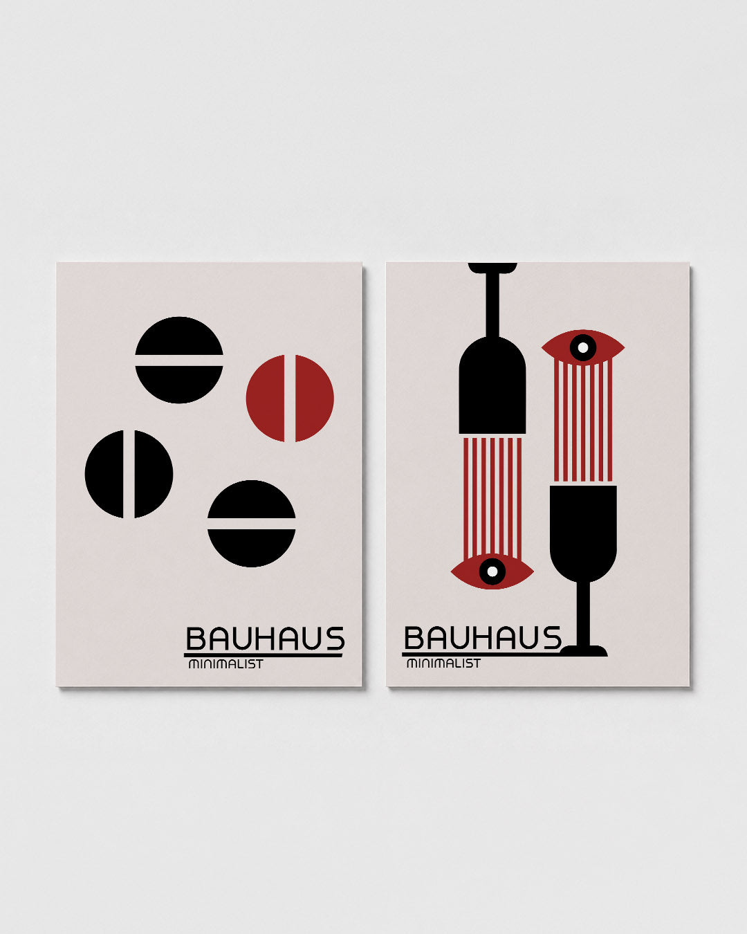 Cirkelritme en lijnen Posterset