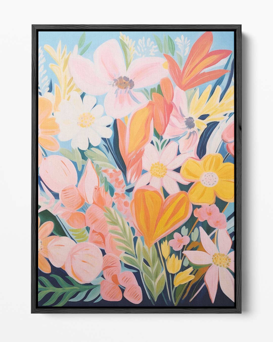 Bloemengeur in Kleuren Kunstwerk-canvas-dibond-plexiglas-wanddecoratie-WallArtistic