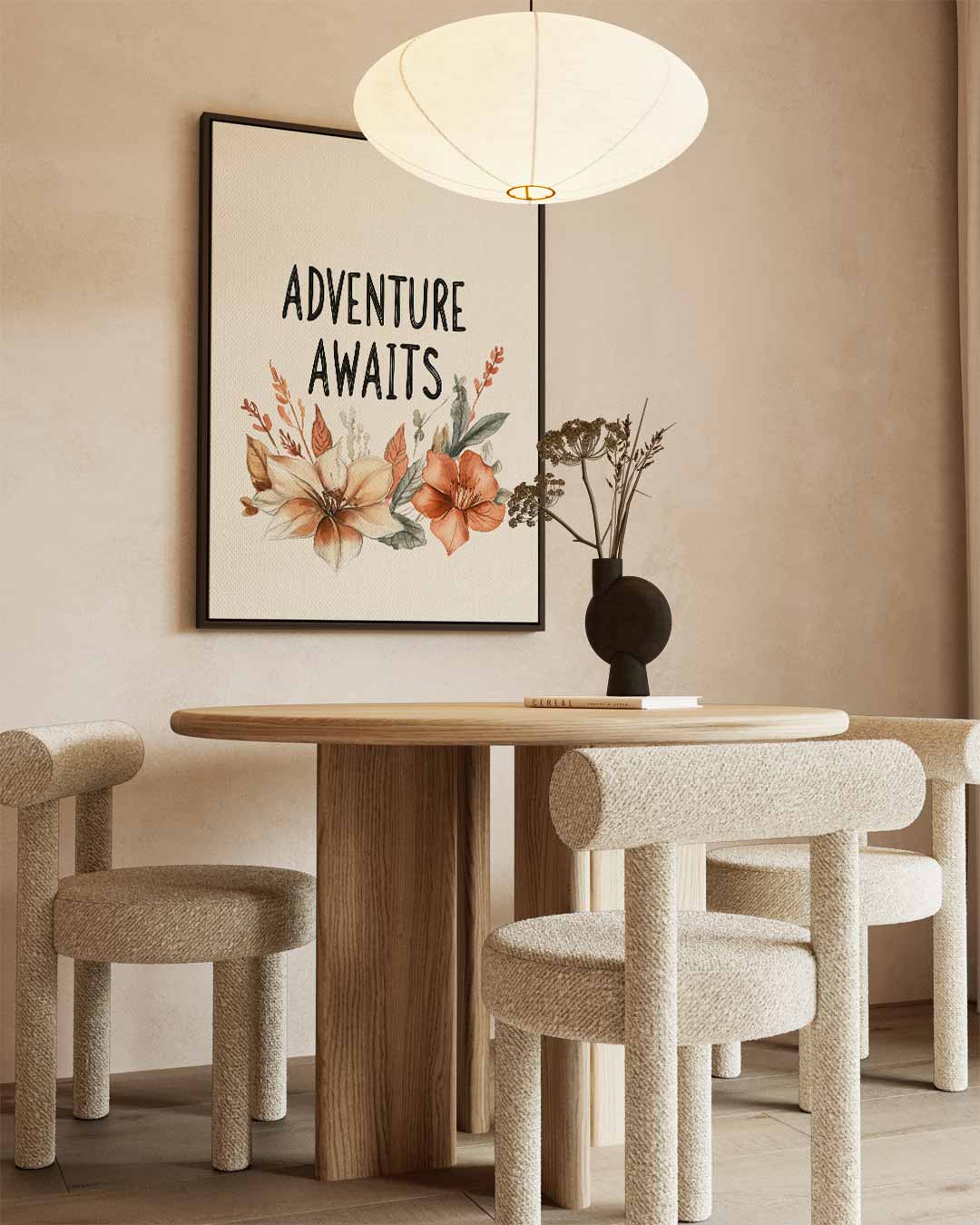 Adventure Awaits Bloemenkunst Kunstwerk-canvas-dibond-plexiglas-wanddecoratie-WallArtistic
