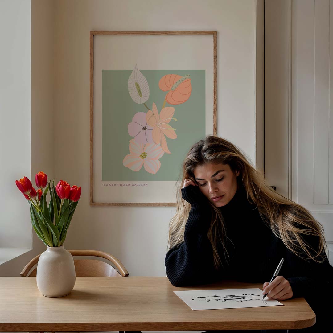 Bloemenpracht Design Poster-WallArtistic