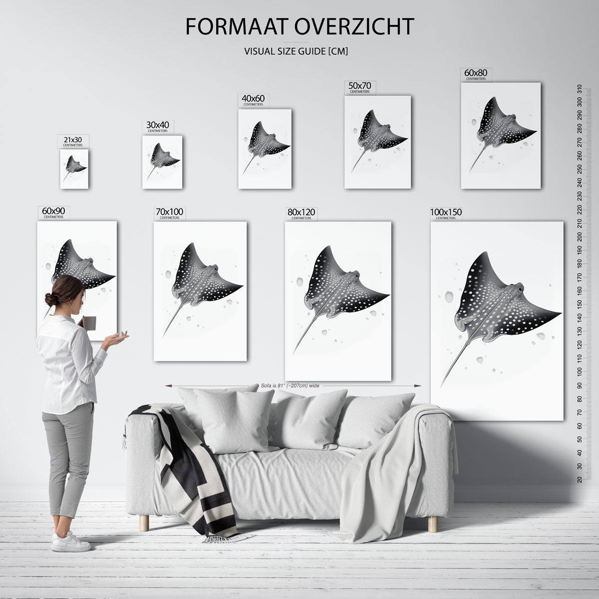 Rog met stippen Poster