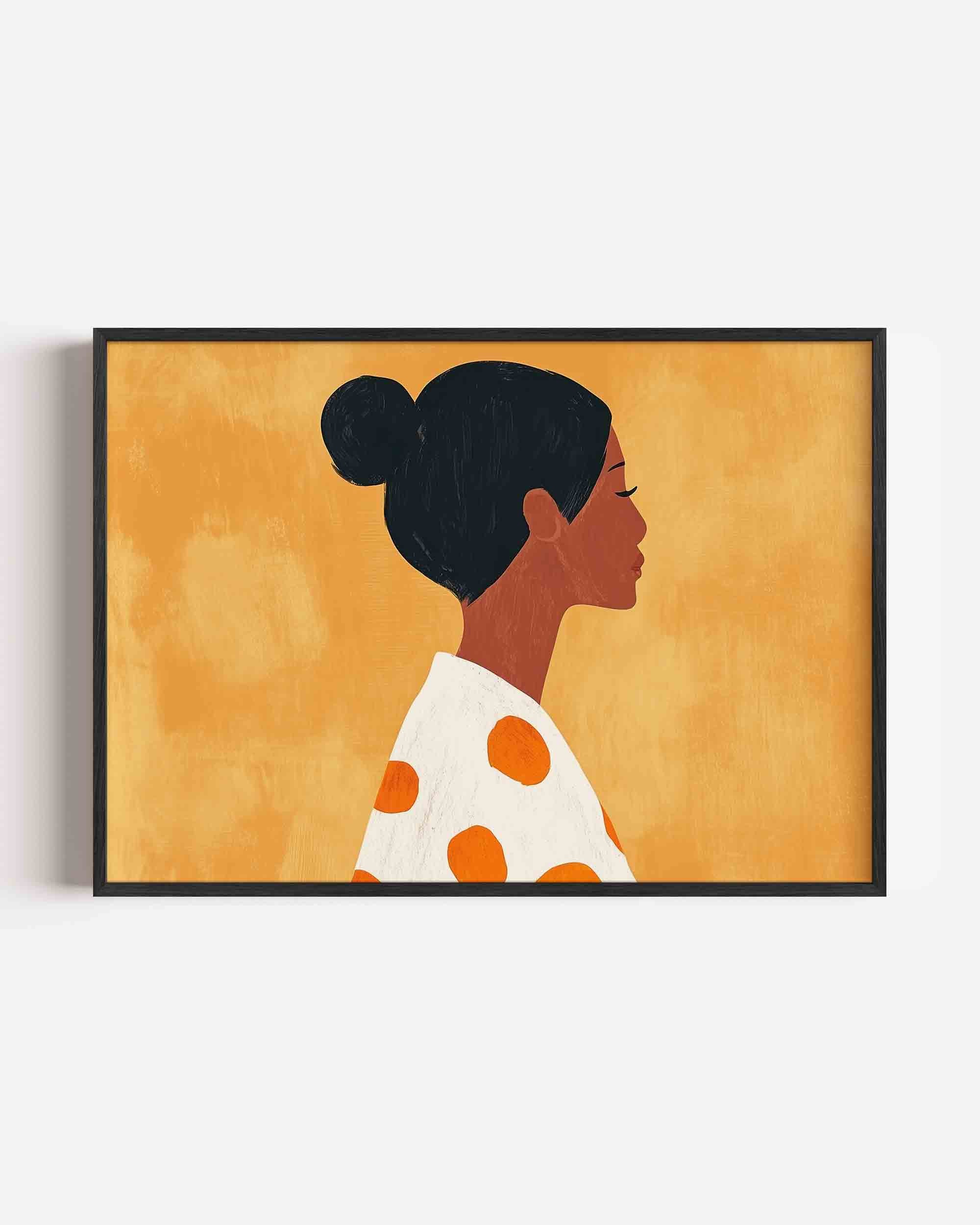 Profiel van vrouw Poster