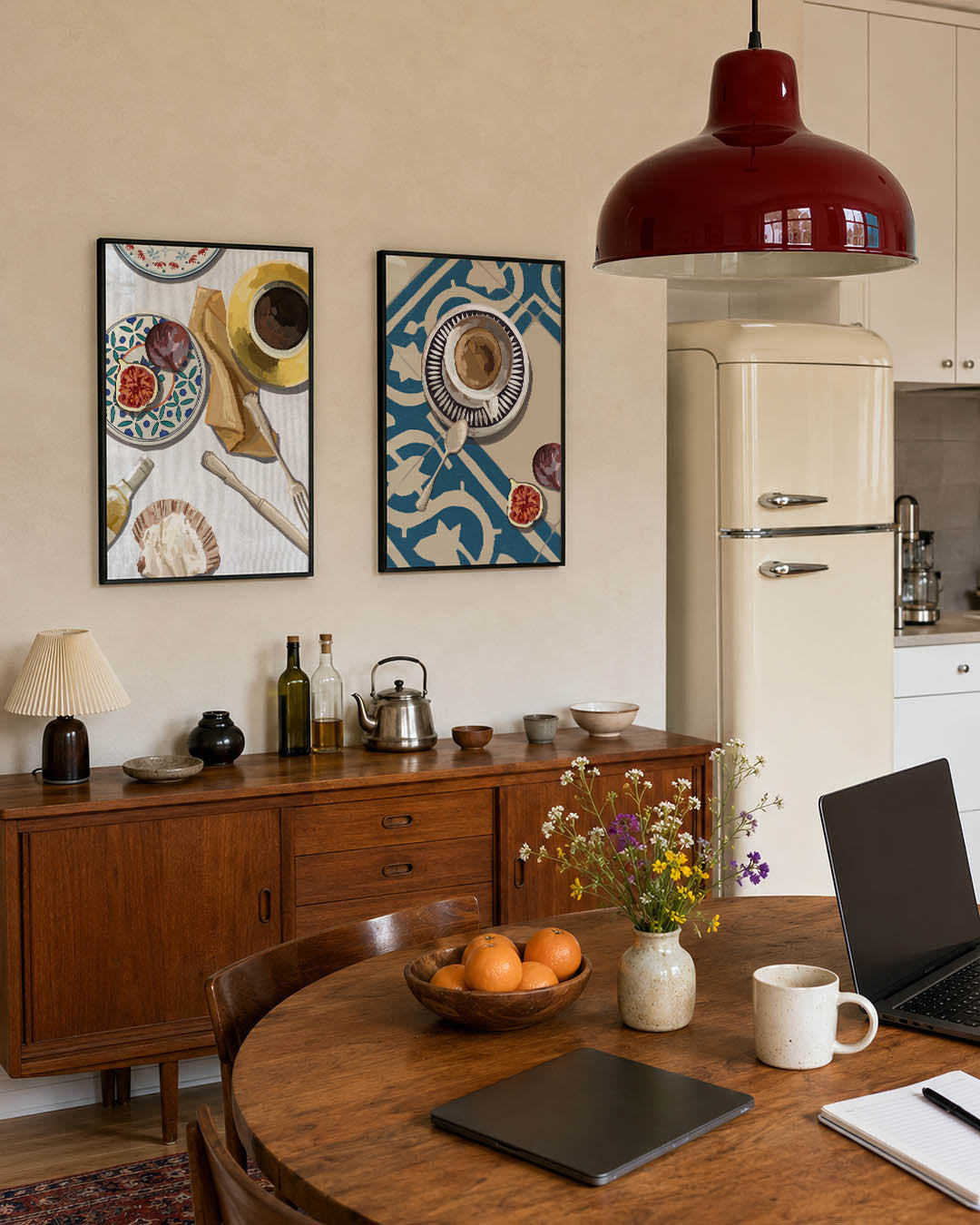 Eettafel compositie Posterset