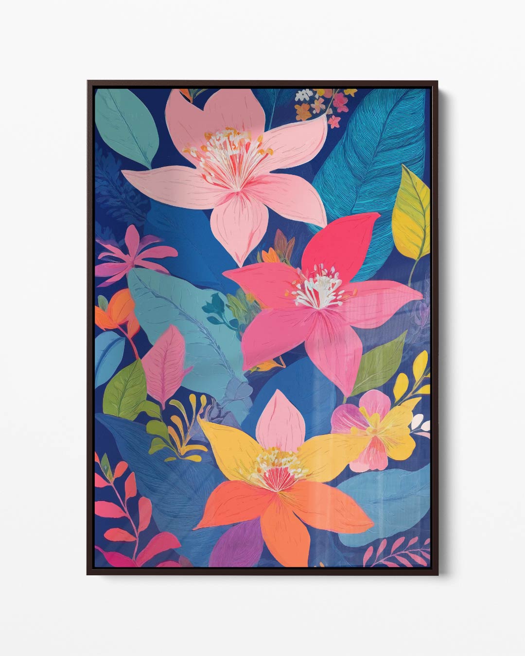 Bloemenparadijs Kunstwerk Kunstwerk-canvas-dibond-plexiglas-wanddecoratie-WallArtistic