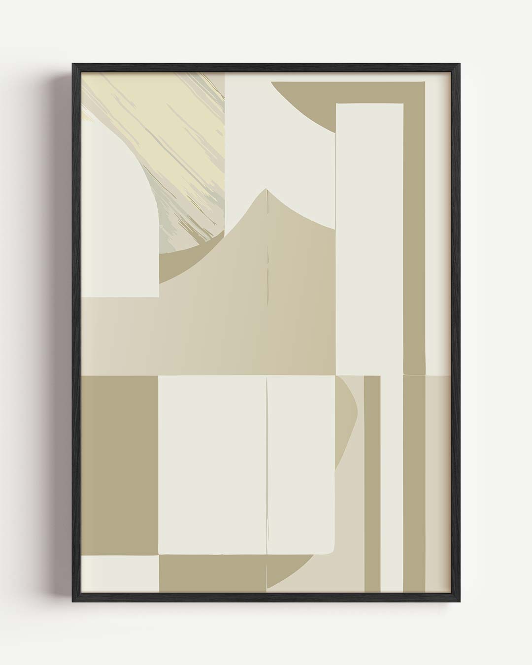 Stijlvolle Minimalistische Beige Poster