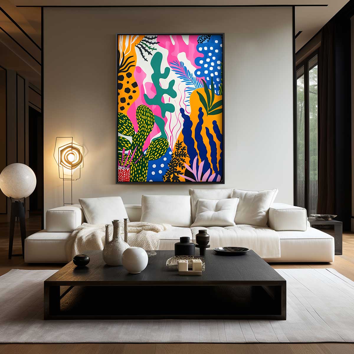 Kleurrijke Botanicus Kunstwerk-canvas-dibond-plexiglas-wanddecoratie-WallArtistic