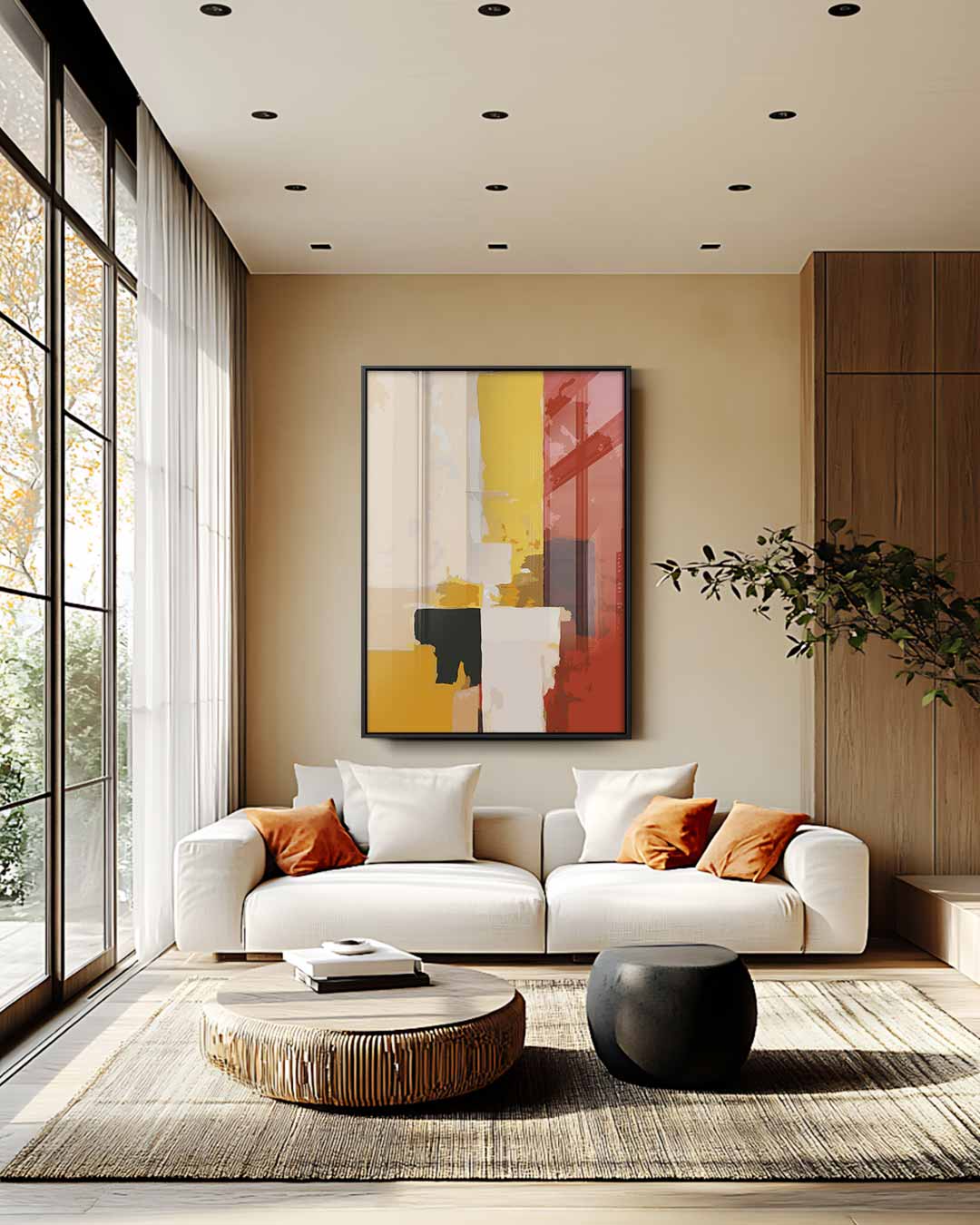 Warm Contrast Kunstwerk-canvas-dibond-plexiglas-wanddecoratie-WallArtistic