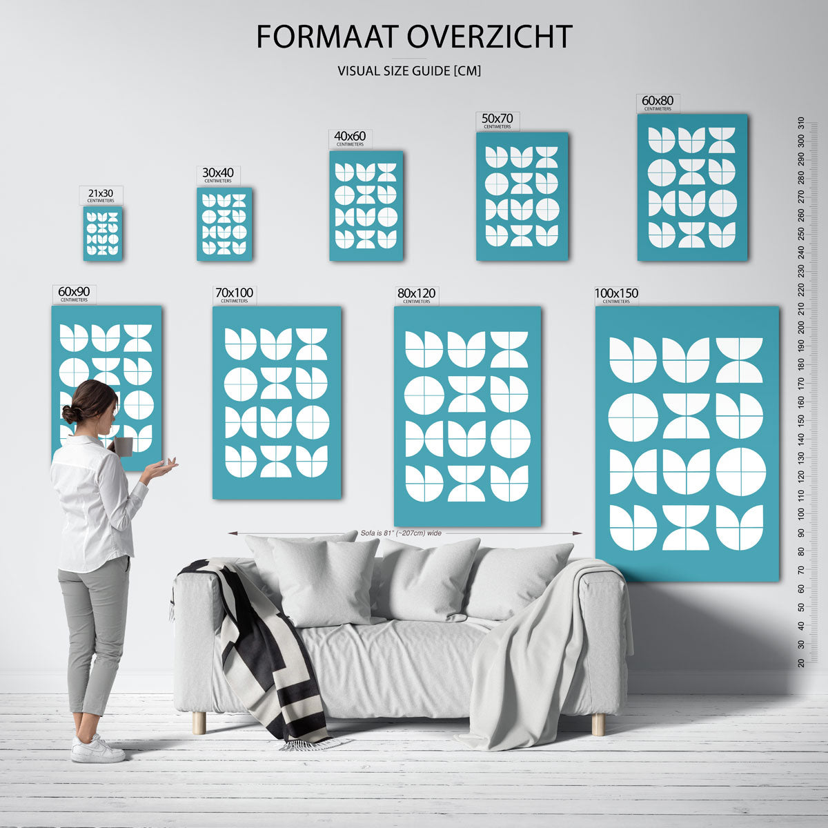 Vormritme en balans Poster