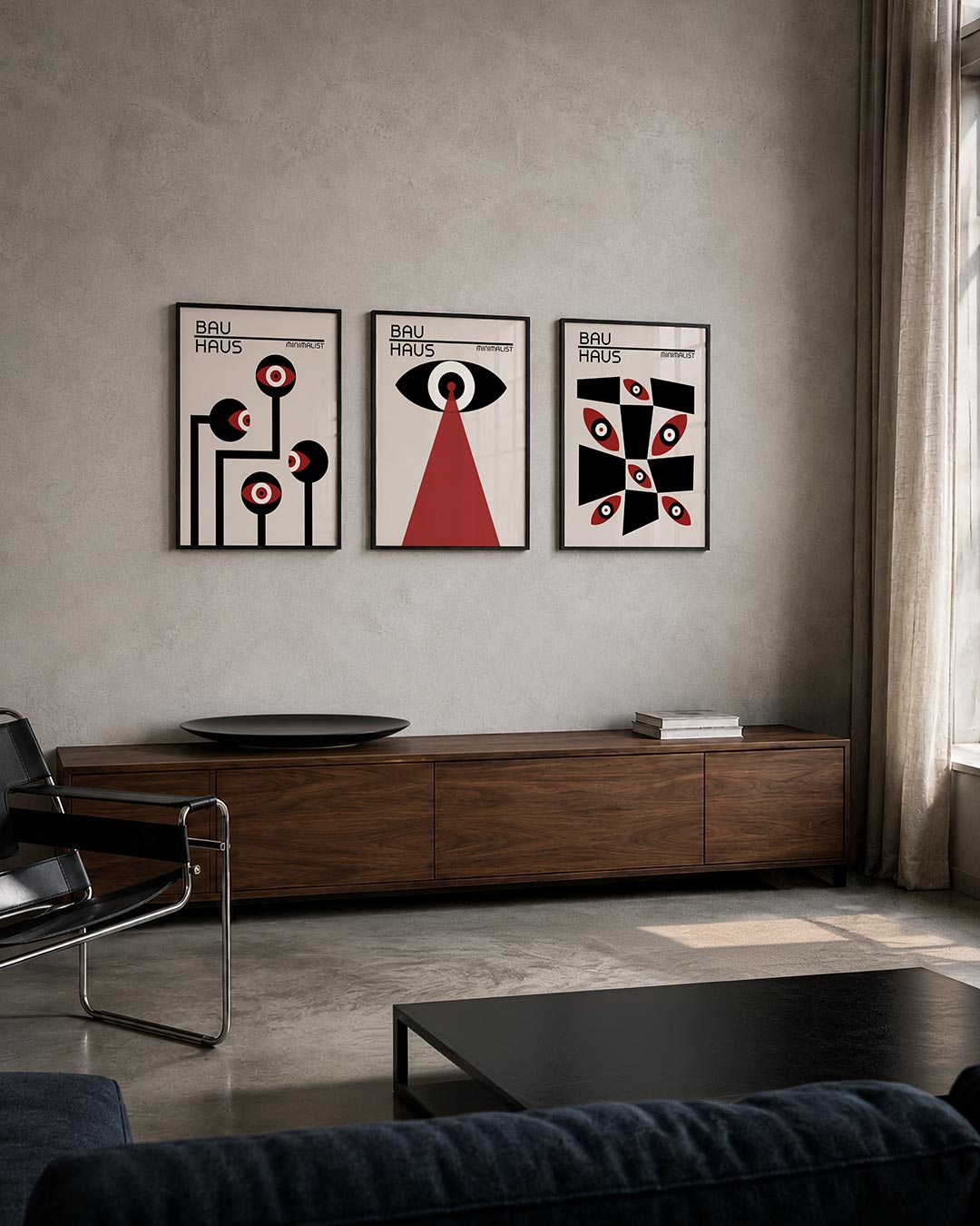 Oogvormen en lijnen Posterset