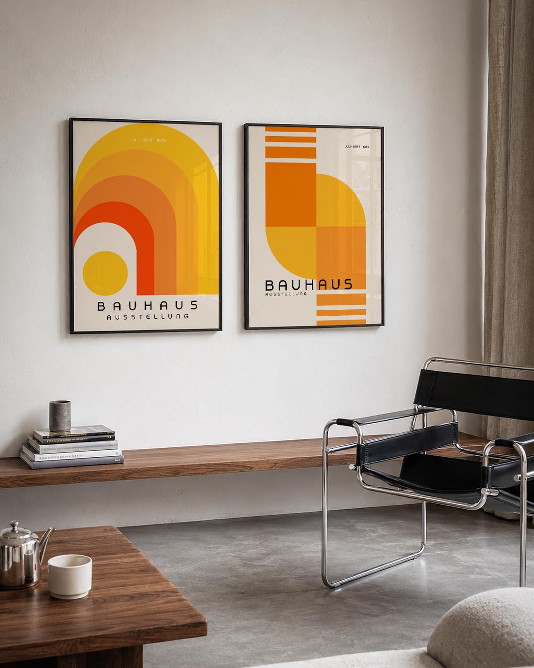 Kleurvolle boogvormen Posterset