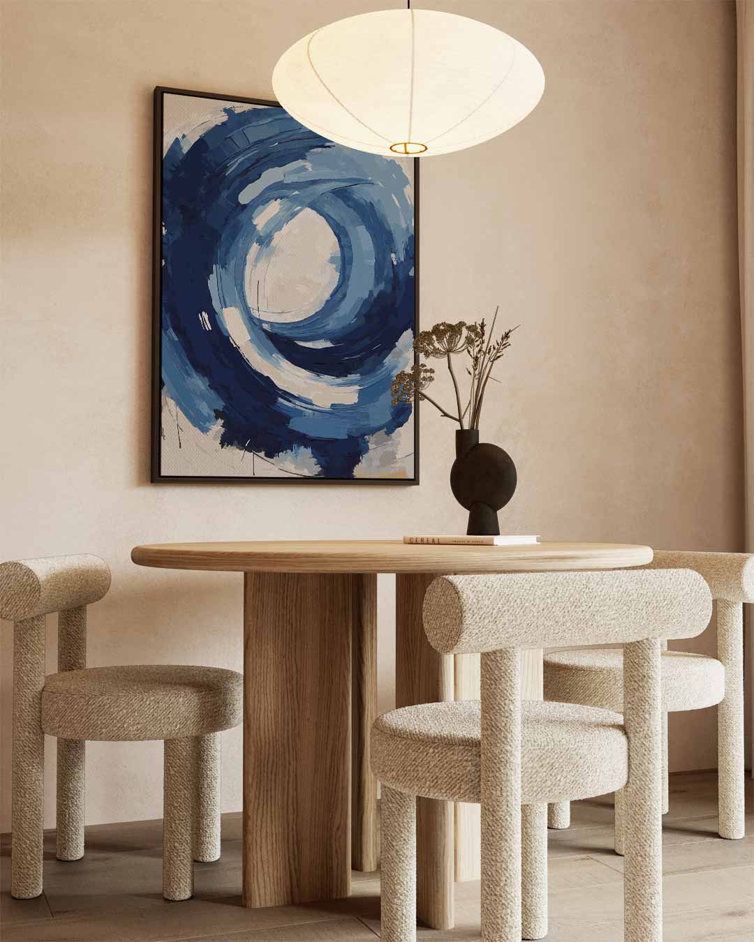 Blauwe Stroom Kunstwerk-canvas-dibond-plexiglas-wanddecoratie-WallArtistic