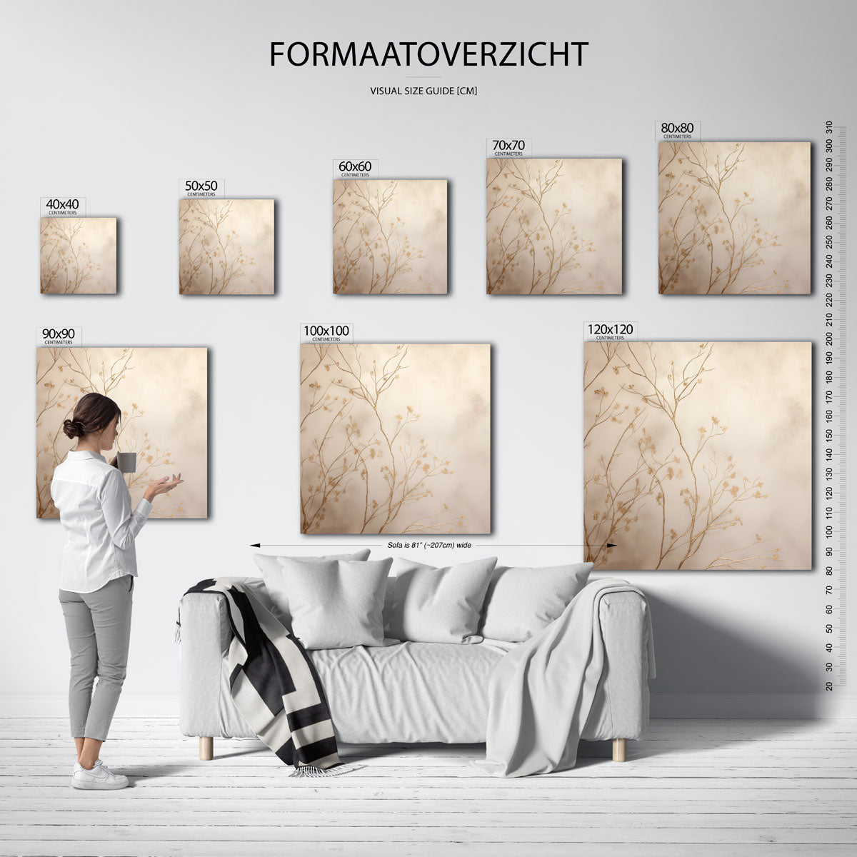 Takjes en bloemen Poster
