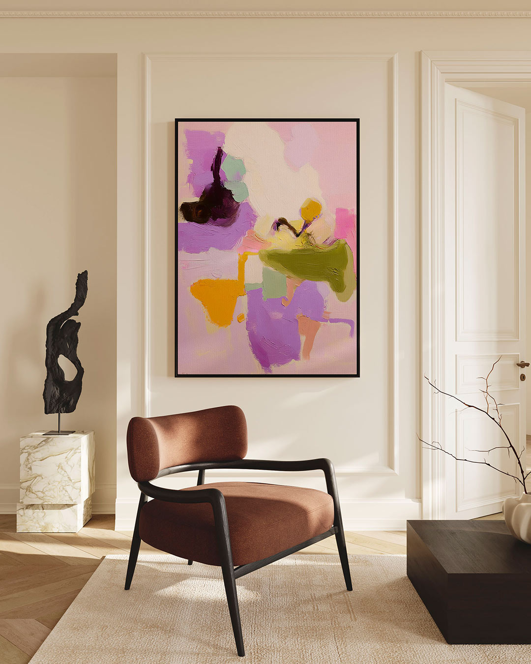 Kleurrijke vormen Kunstwerk