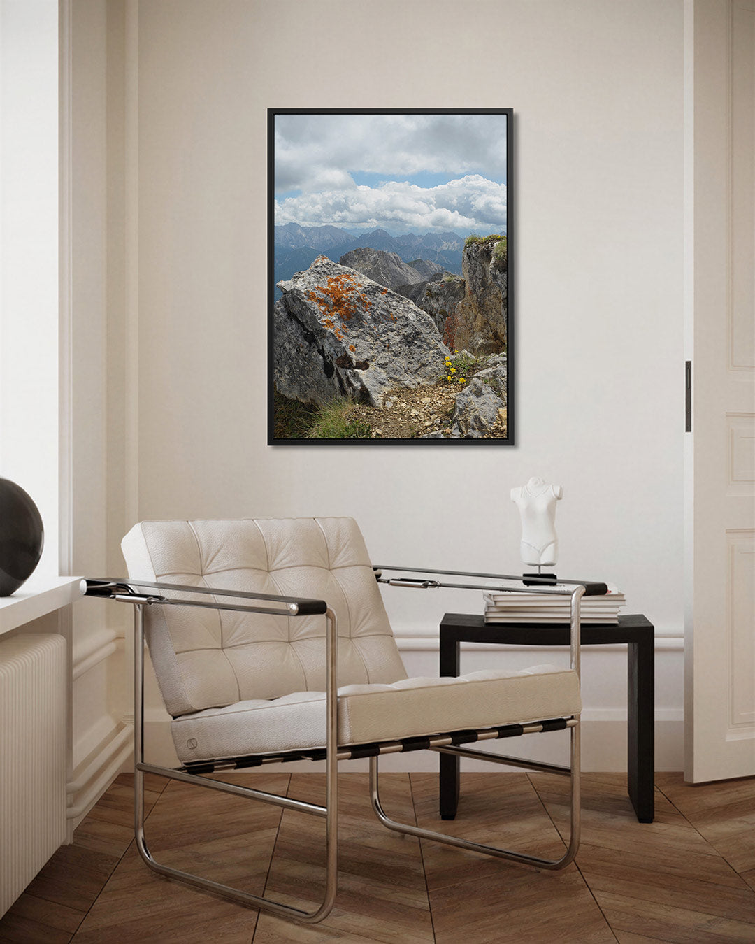 Berglandschap met rotsen Kunstwerk