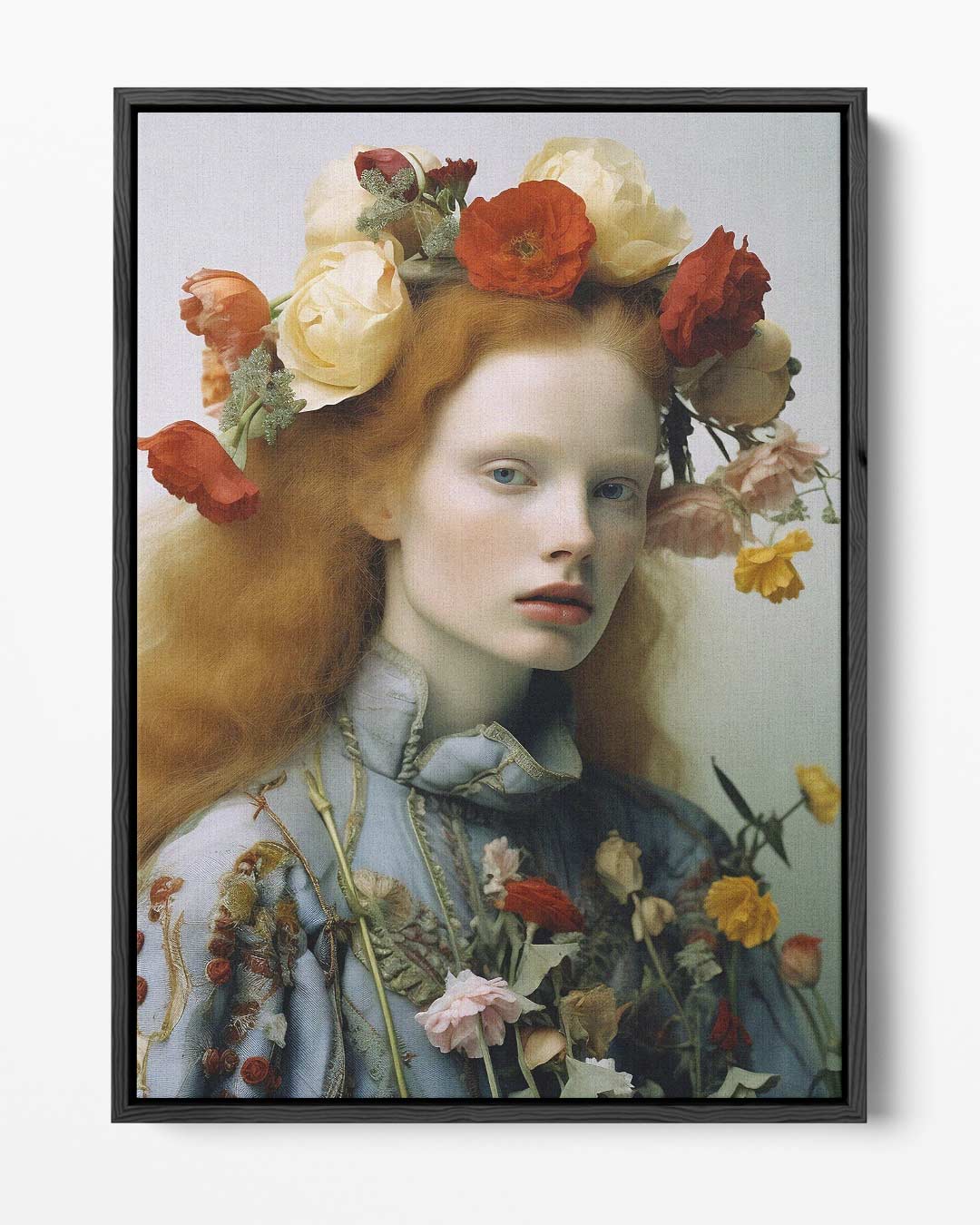 Bloemenpracht in Portret Kunstwerk-canvas-dibond-plexiglas-wanddecoratie-WallArtistic