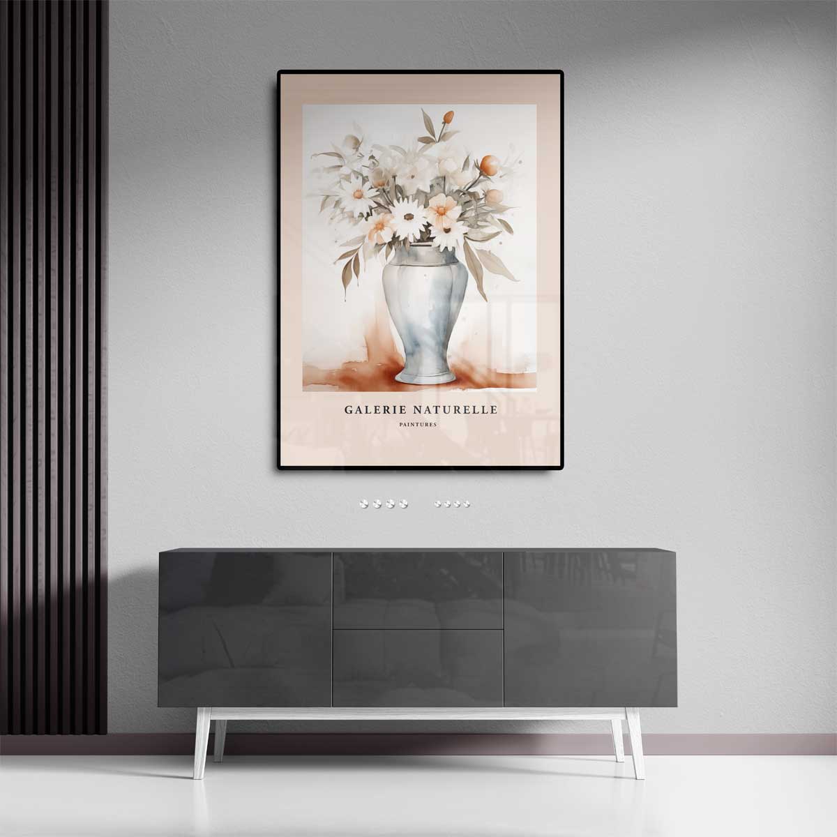 Bloemenpracht in Aquarel Kunstwerk-canvas-dibond-plexiglas-wanddecoratie-WallArtistic