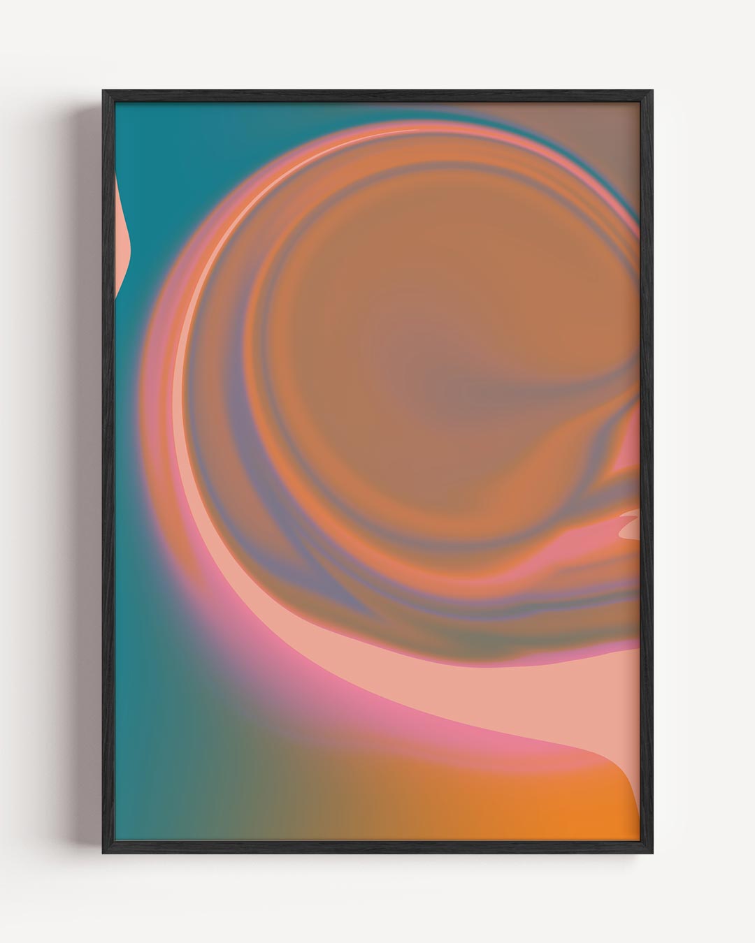 Vloeiende Kleuren Abstracte Poster-WallArtistic