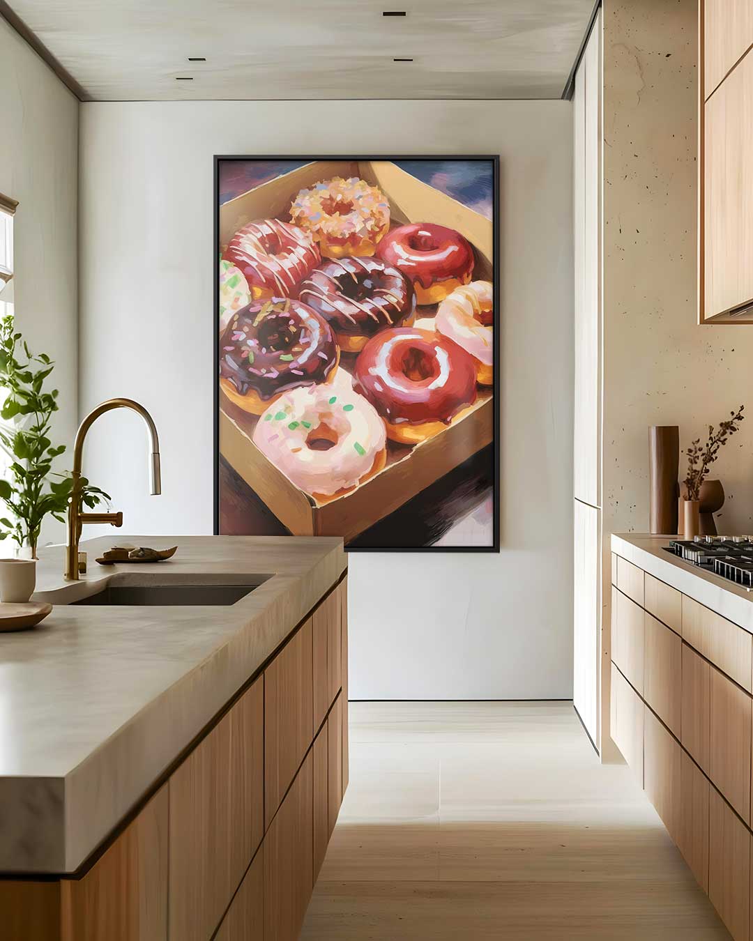 Verrukkelijke Donut Fantasie Kunstwerk-canvas-dibond-plexiglas-wanddecoratie-WallArtistic